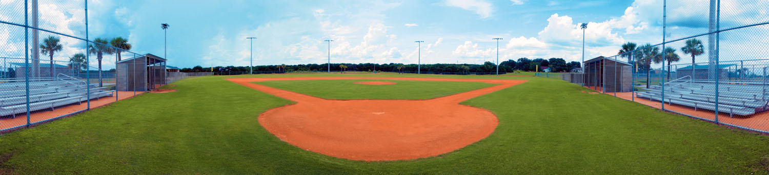 A panoramic photograph of the Frostproof Sports Complex