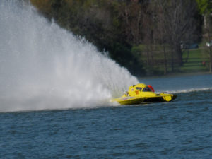 Speed boat during the Orange Cup Regatta